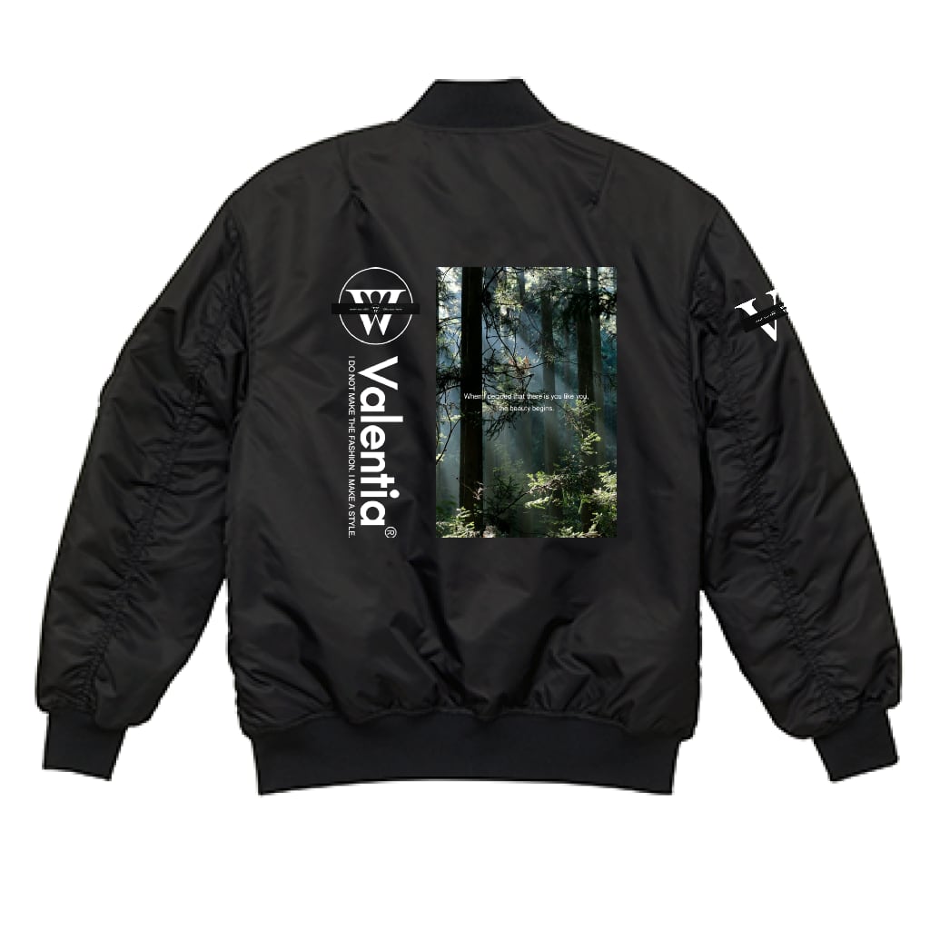 （両面印刷）United Athle タイプ MA-1 ジャケット（中綿入）