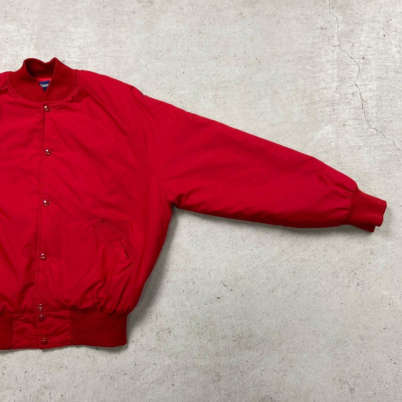 80年代 USA製 Holloway ホロウェイ ナイロンスタジャン ラグラン 