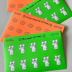 [scooty studio] ネオン ステッカー（全2種/2シート入り）