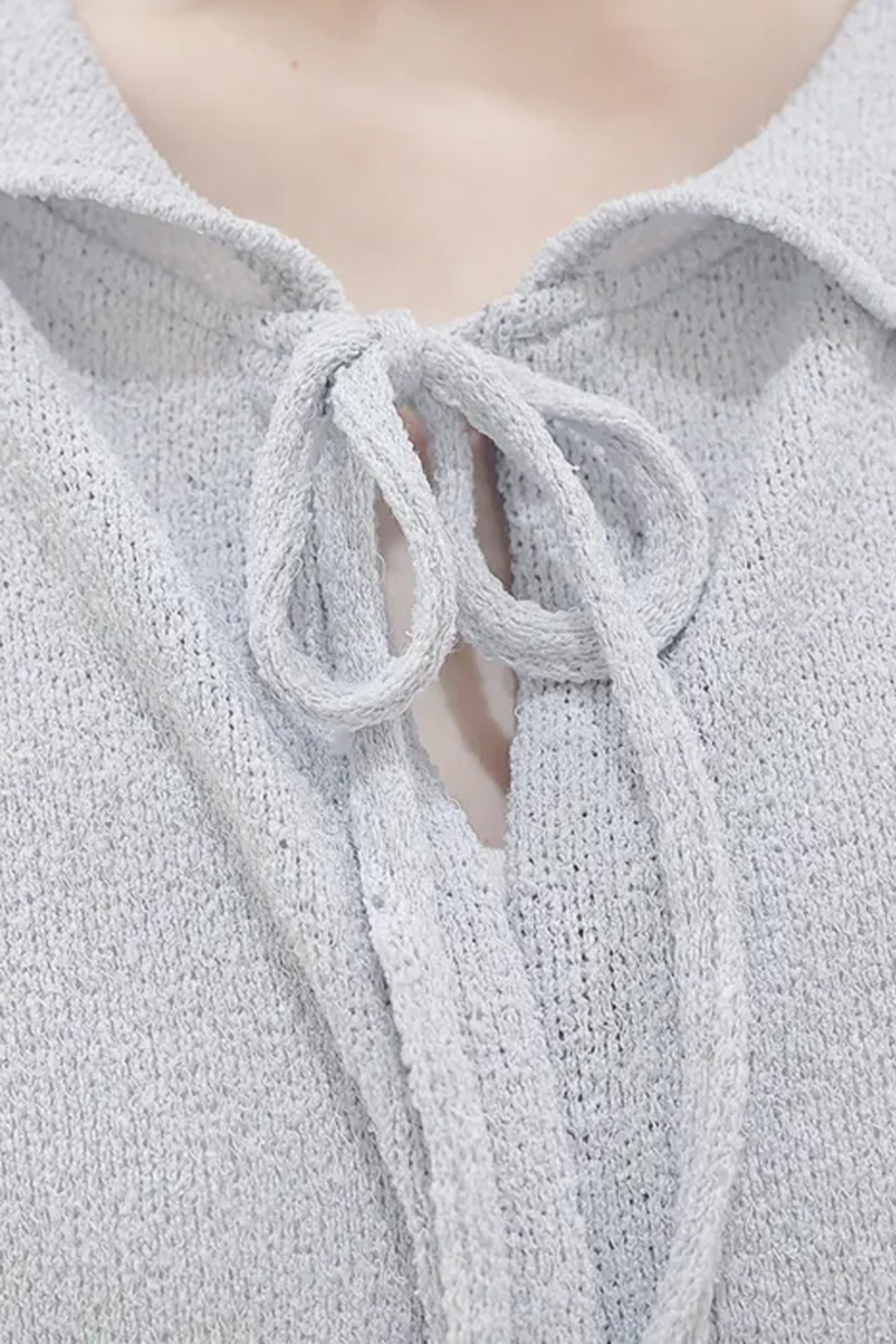 【Mekooo×HiHeyHooo!!!】ハートポケット透かし編みニットソーCD かわいさ爆発のカーディガン - 5