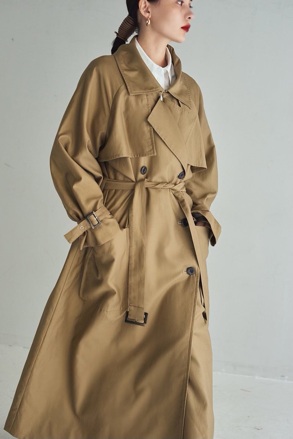 新品未使用　SHEER DRESS TRENCH COAT