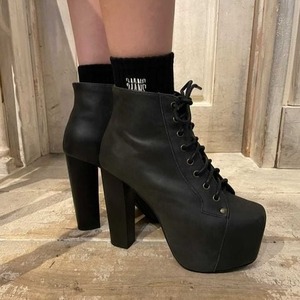 【JEFFREY CAMPBELL】リタ ヒールブーツ ブラック