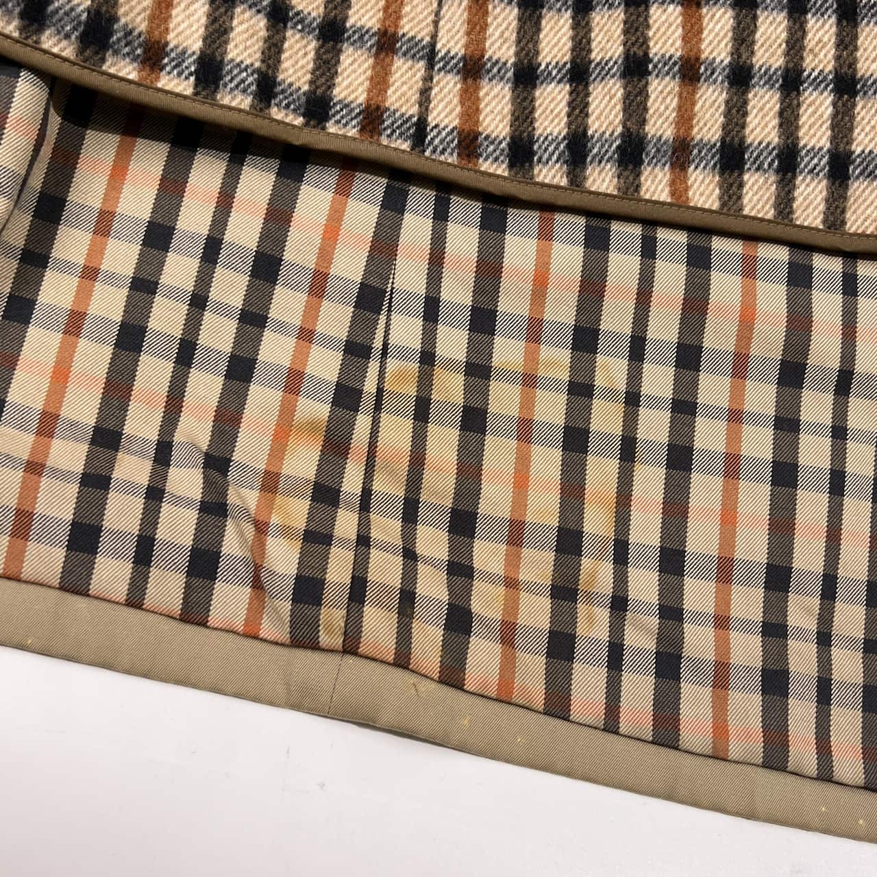 DAKS ダックス Drakkar ベルギー製生地 ライナー付き ステンカラーコート 92A5/カーキベージュ系 メンズ