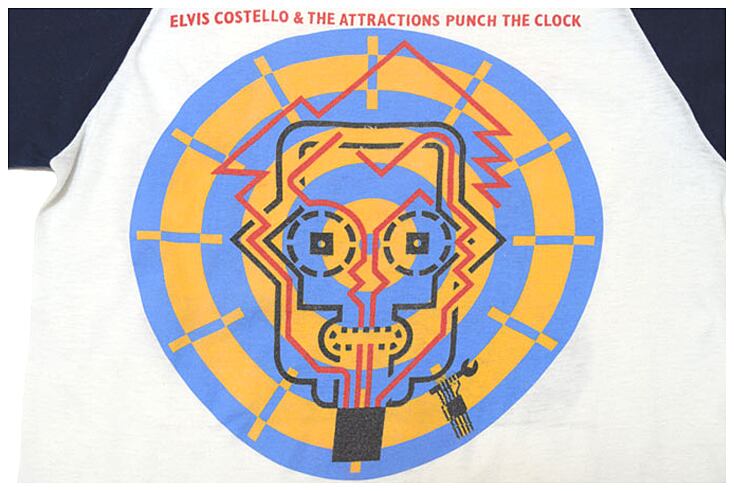 1983 ELVIS COSTELLO エルヴィスコステロ PUNCH THE CLOCK ヴィンテージTシャツ 【M】 @AAA1479 |  ヤング衣料店 powered by BASE