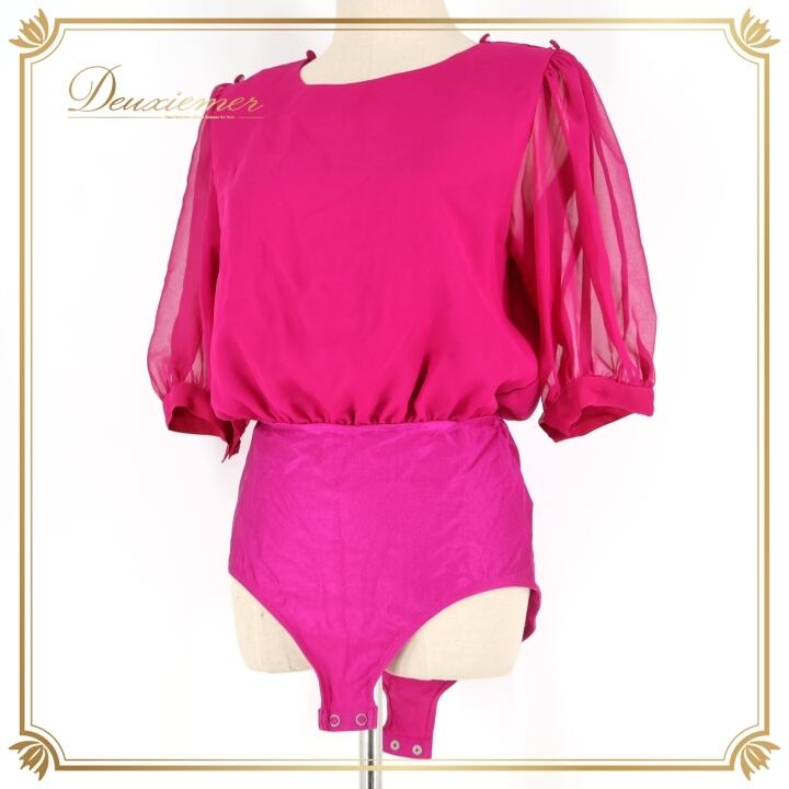 社交ダンス 衣装 レオタード パープル系 チャコット Chacott 紫 明るい