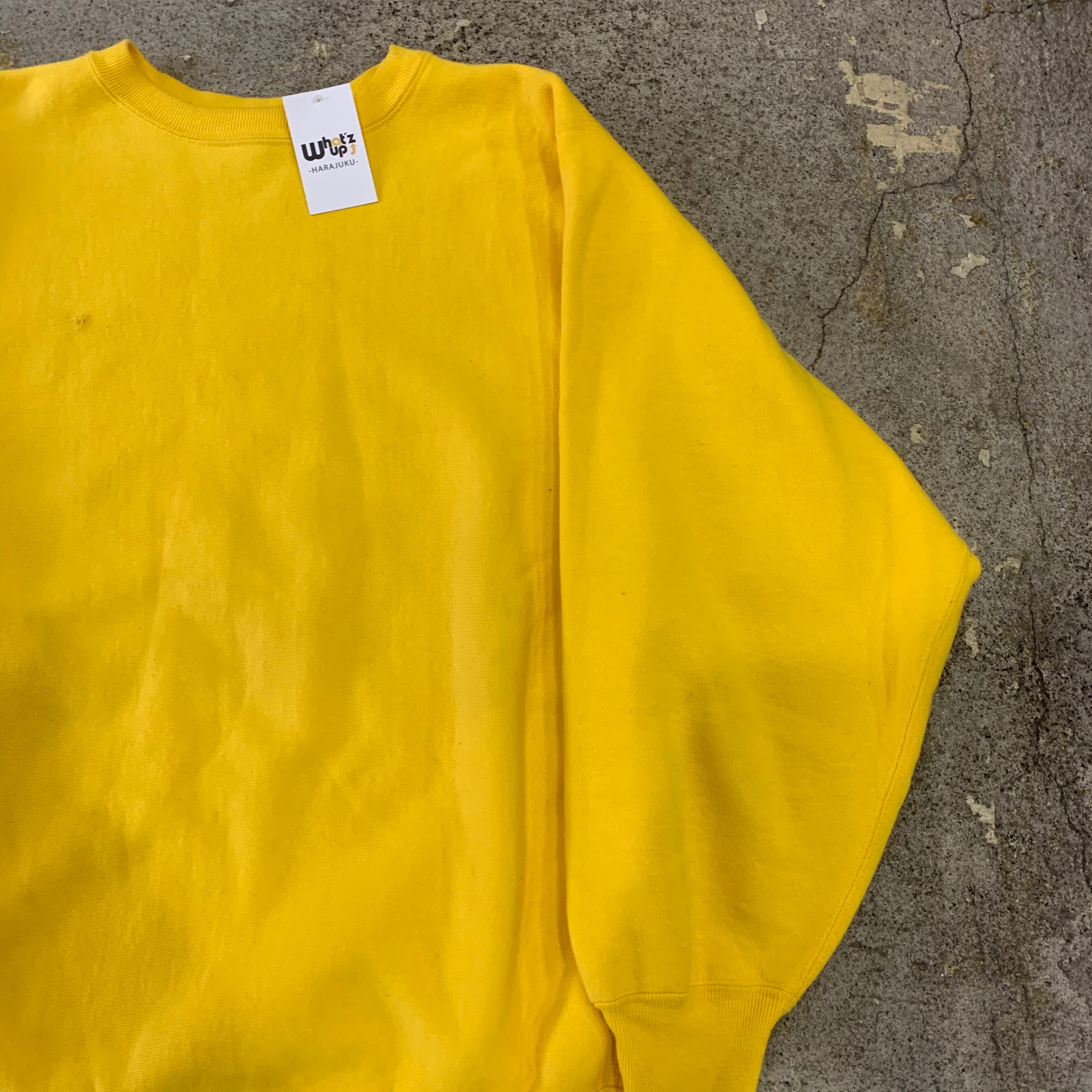パステルオリーブ 90s vintage sweat shirt リバース 目無 デッド