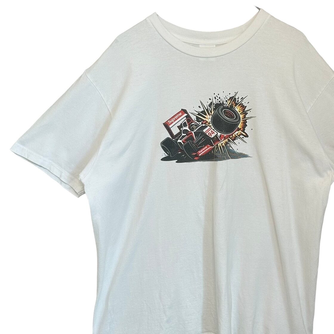 supreme シュプリーム Tシャツ L センターロゴ プリントロゴ F1 | PAY ID