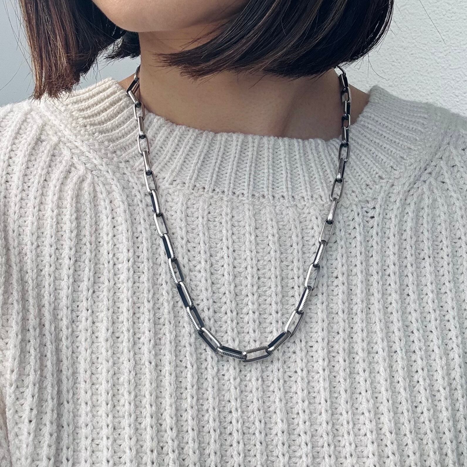 ギザギザ模様入りナバホチェーン53cm | sani navajopearls