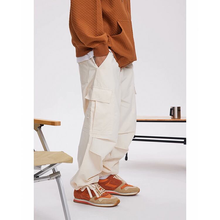 ★LOOSE STRAIGHT CASUAL PARACHUTE PANTS　　　A0713