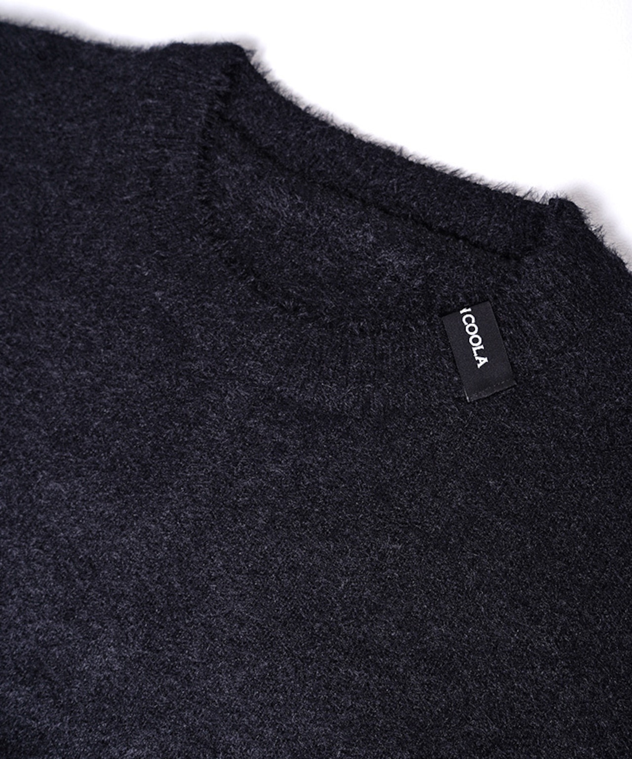 ギャザーロゴバックプリントニットTOPS (BLACK) CQ-47100