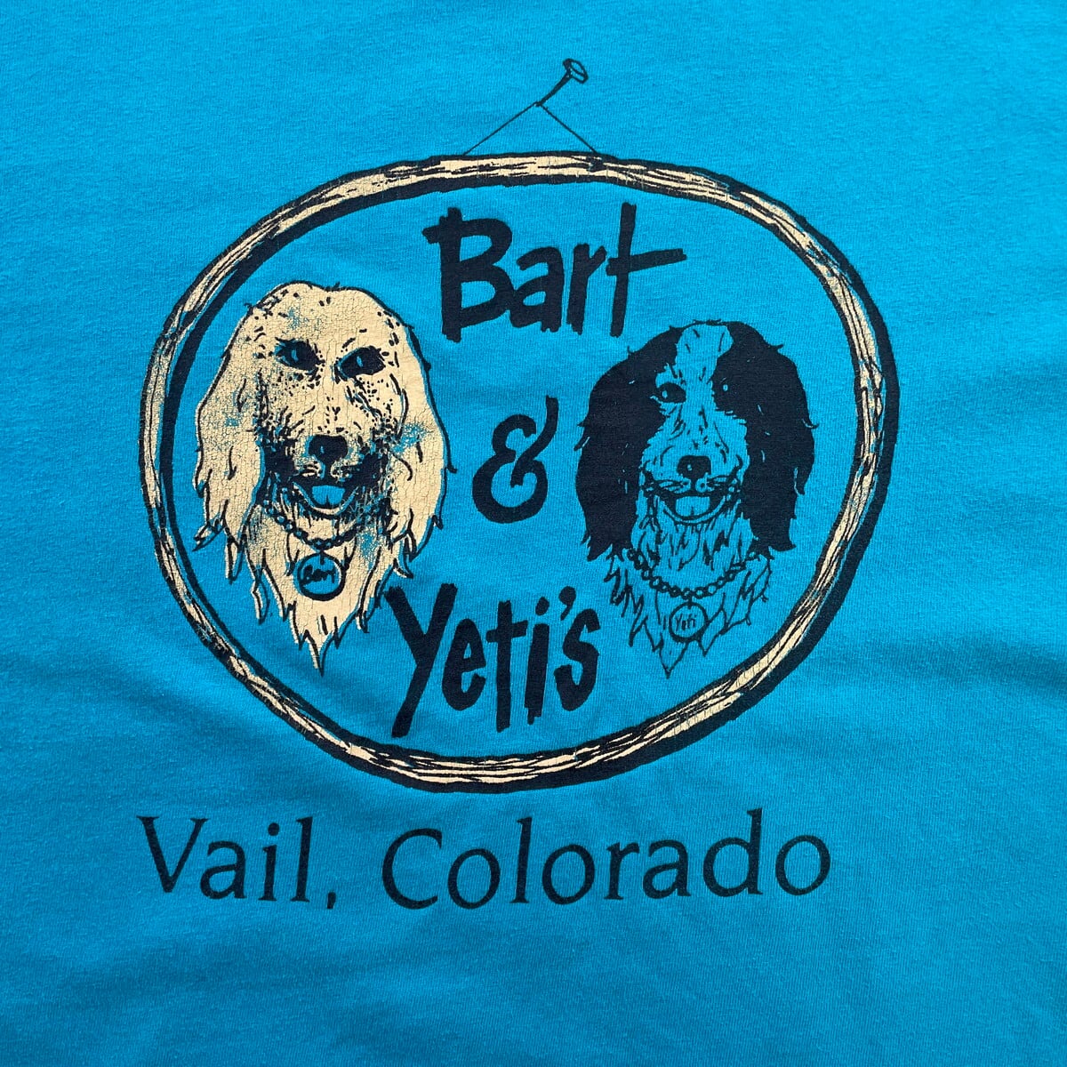 90年代 USA製 Bart & Yeti's ドッグ アニマルプリントTシャツ メンズL