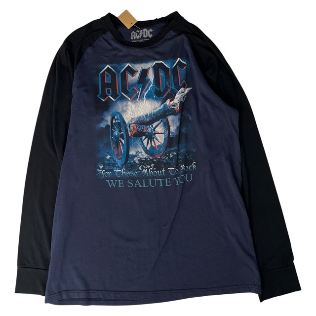 AC DC ロングTシャツ　L