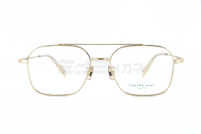 TOKIWA メガネ T-1978 Col.SG-1 ツーブリッジ スクエア クラシカル 眼鏡 おしゃれ ブランド トキワメイド 鯖江 日本製 正規品-2枚目