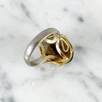 ヴィンテージリング　ブラウン系　12号　レトロカット　 12acde10