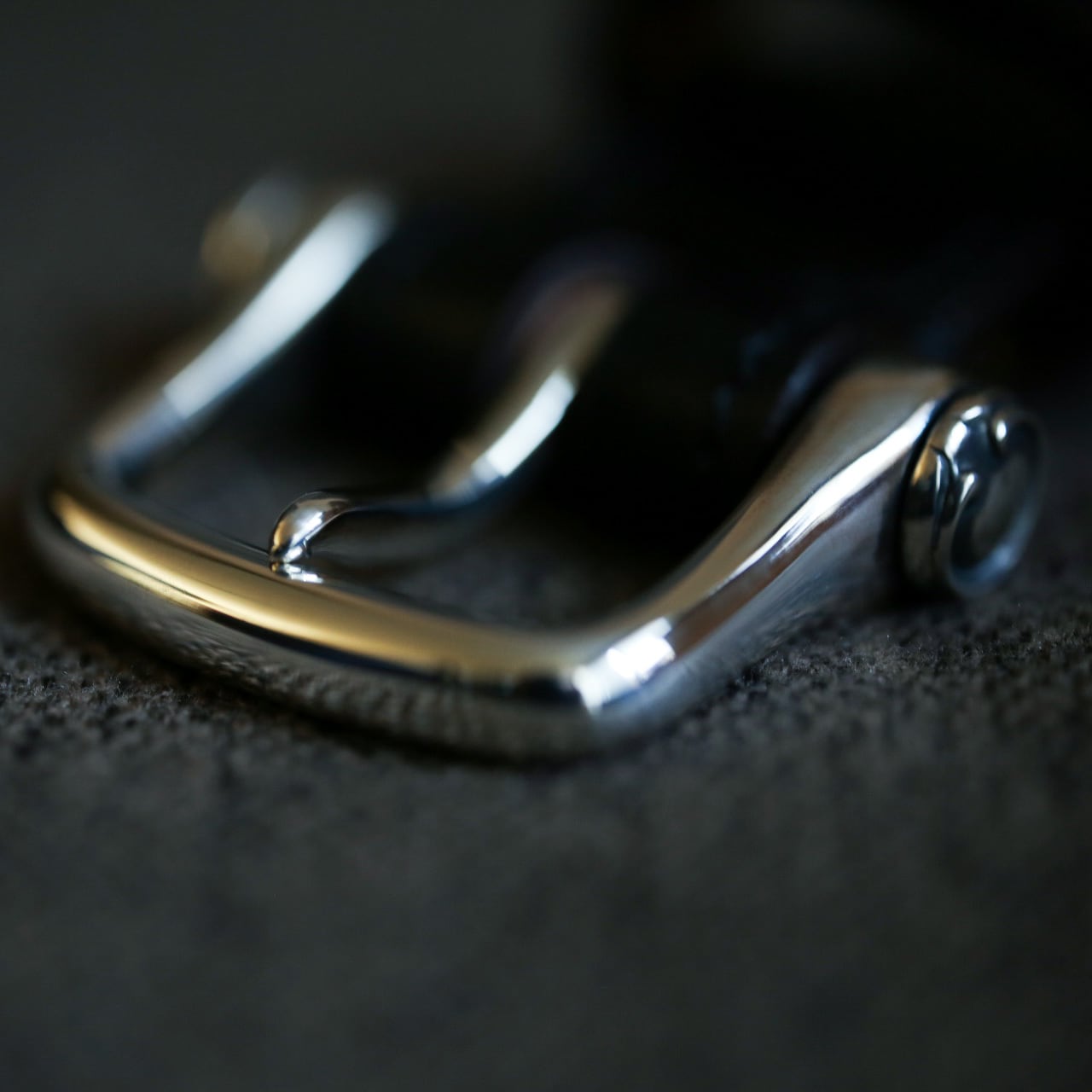 STERLING SILVER BUCKLE】NARROW CALF BELT シルバー925製 STERLING SILVER BUCKLE】NARROW CALF BELT シルバー925製
