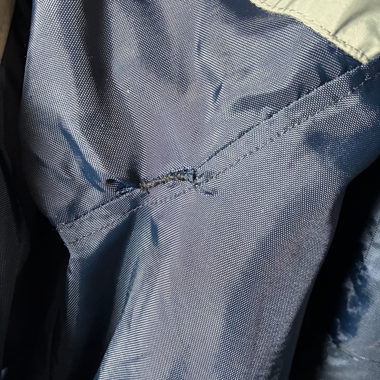 90s TOMMY HILFIGER ナイロンマウンテンジャケット ネイビー 裏フリース