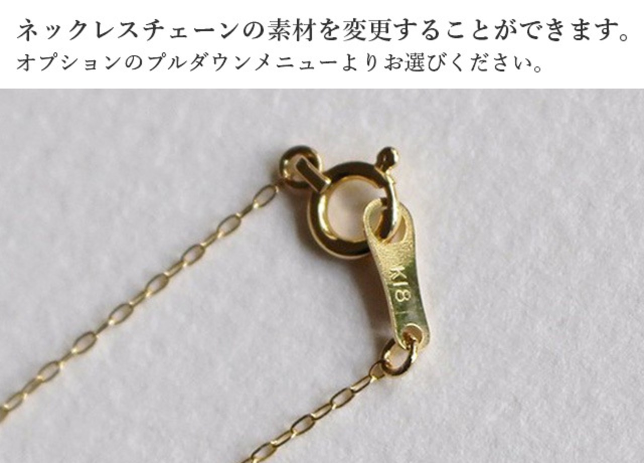 ロンドンブルートパーズ＜タンブルカット＞のネックレス（K14GF）