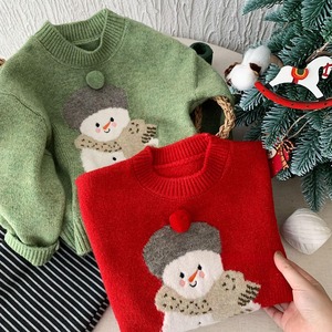 【冬作】クリスマス雪だるまセーター