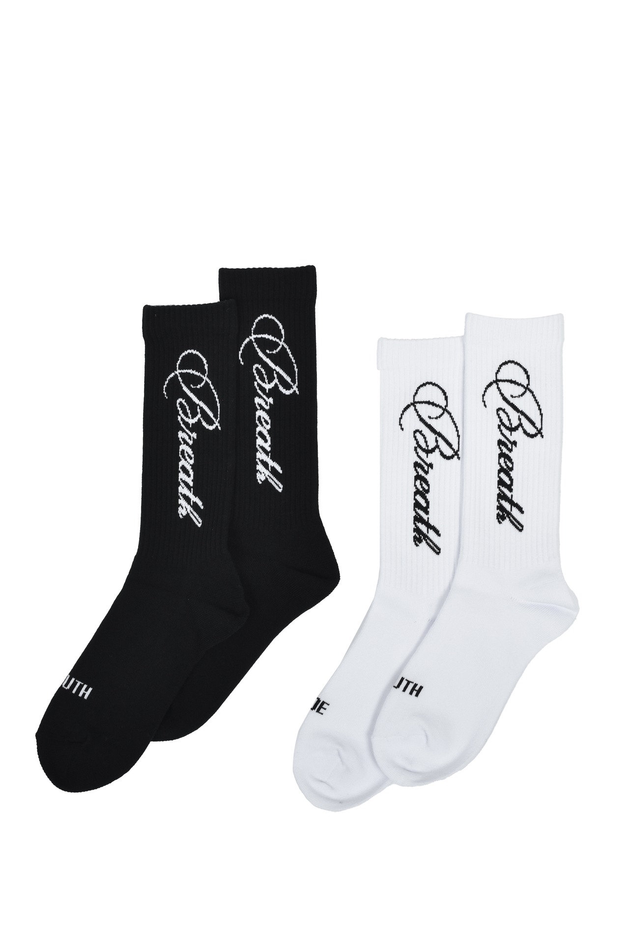 BREATH / script logo socks 2pac