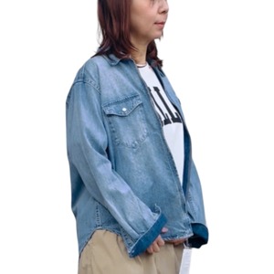 Johnbull(ジョンブル) 7オンスデニムZIPシャツ（WOMENS）