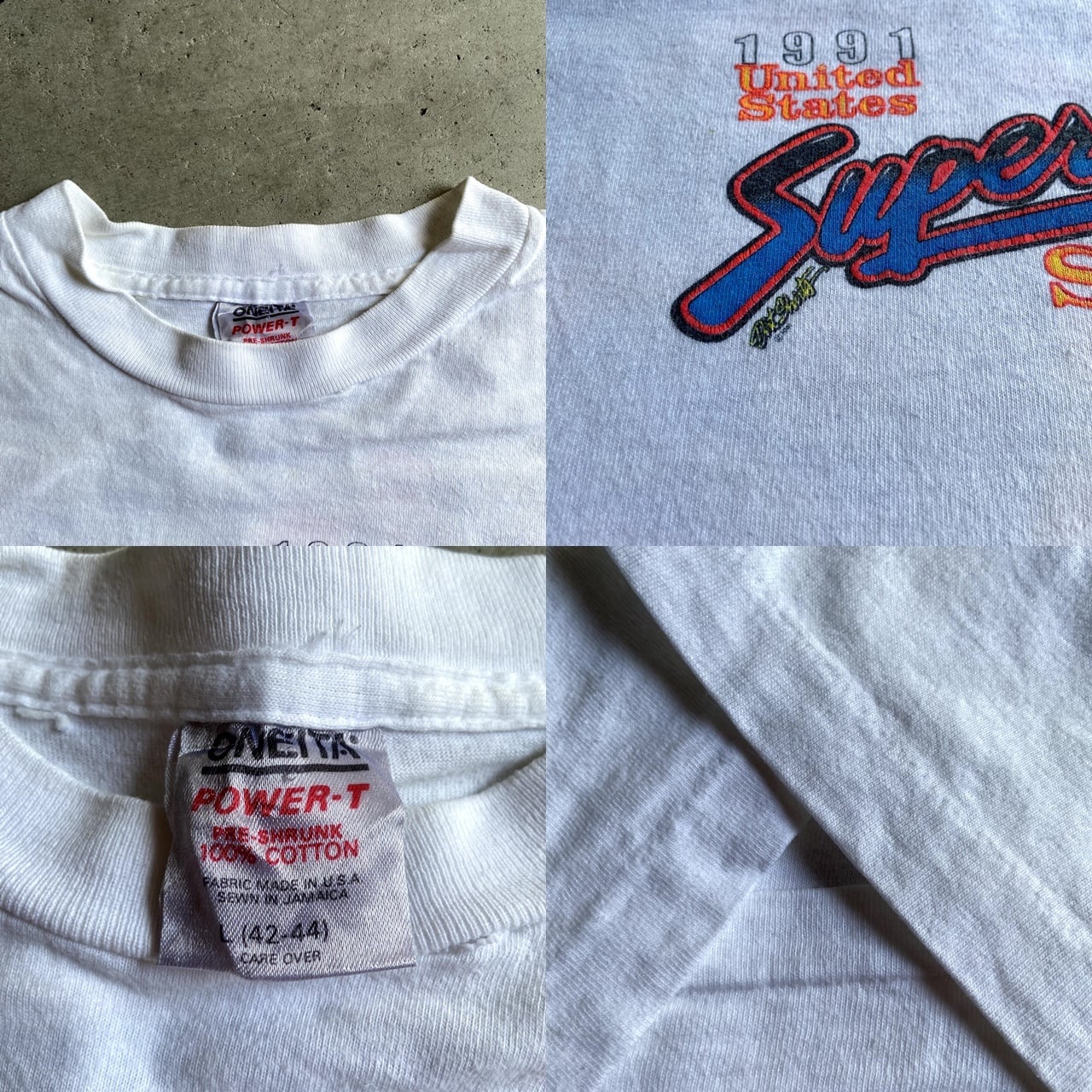 90年代 SUPERCROSS SERIES 1991 バイク レーシングTシャツ メンズL