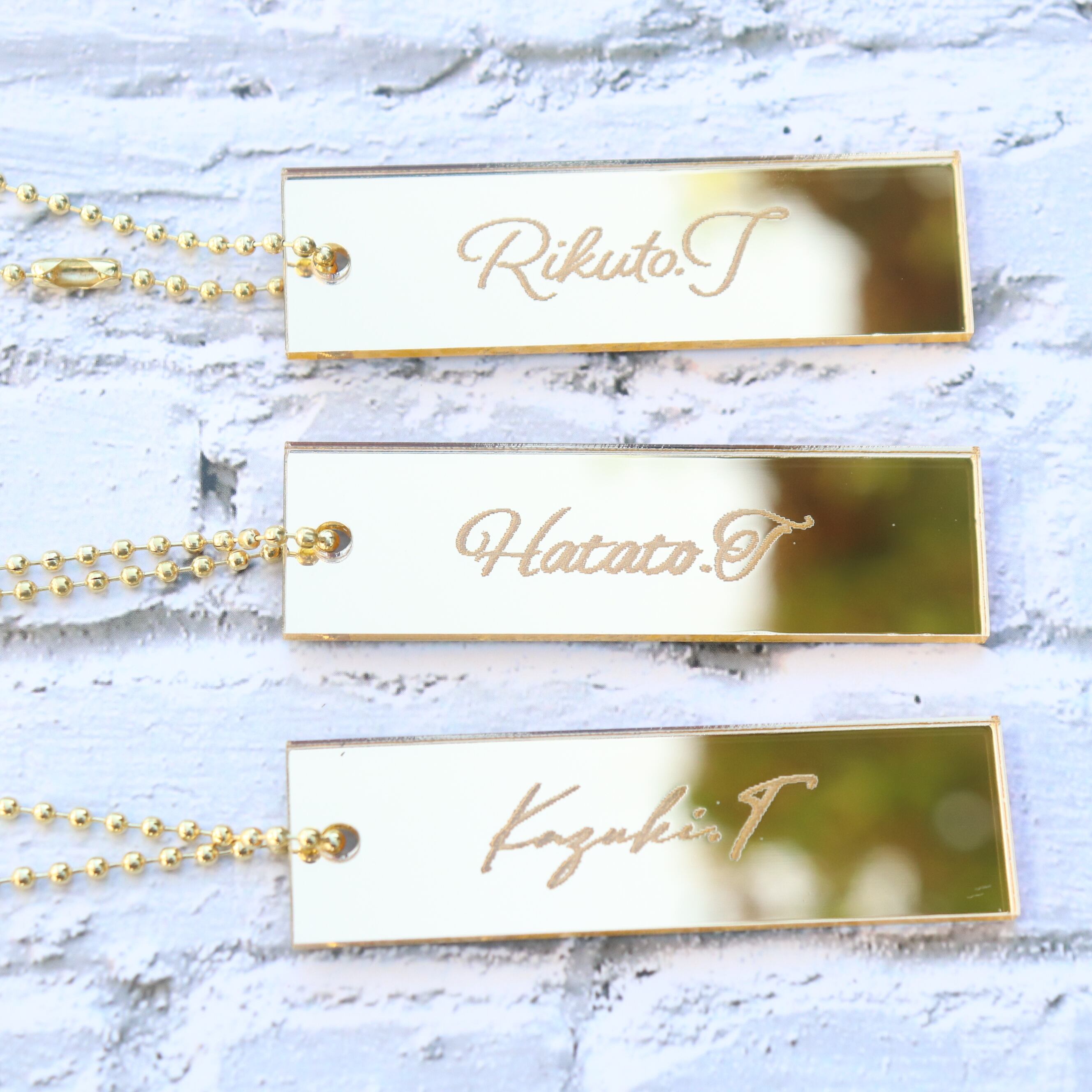 ミラーキーホルダー】席札 ウェディング | Celestial Wedding