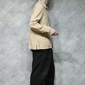 design linen coverall beige