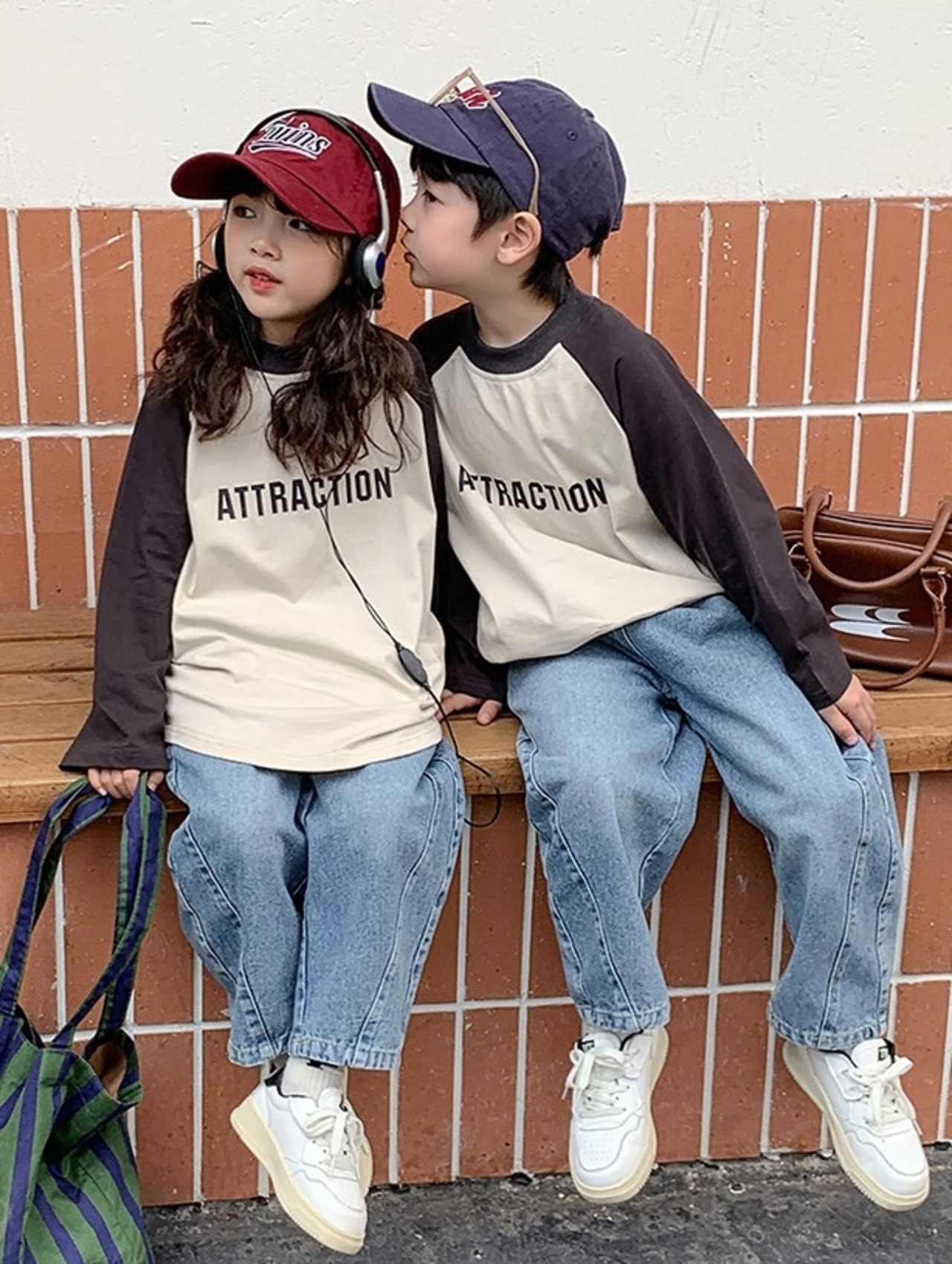 〈80-140size〉シンプルロゴロンT - 2