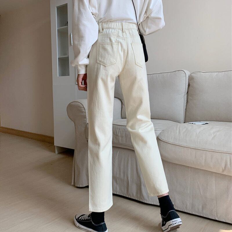 ウェストジーンズ ルーズスプリングストレッチパンツ 薄手 エラスティック 伸縮 春物 萌量不足83487839372