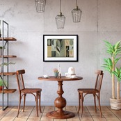 Botanical Geometry｜自然とデザインが調和する北欧モダンアートポスター｜心を整える癒しのボタニカルA4ポスター