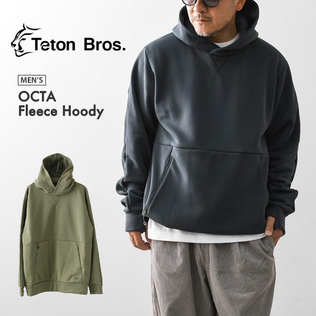 TETON BROS.  [ティートンブロス] OCTA Fleece Hoody [TB263-440] オクタフリースフーディ・フリースフーディ・ミッドレイヤー・リサイクルポリエステル・軽量・保温性・通気性・速乾性・ストレッチ・MEN'S [2026AW]