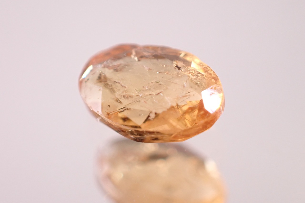 【原石セット】インペリアルトパーズ　0.62ct/3.25ct　[D3-216]