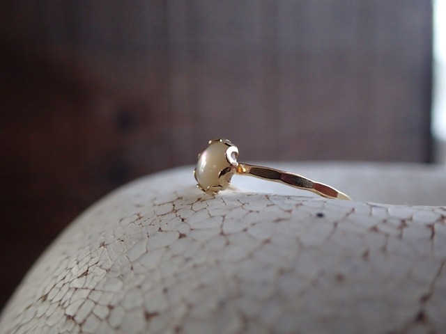 white ring9号【夜光貝】