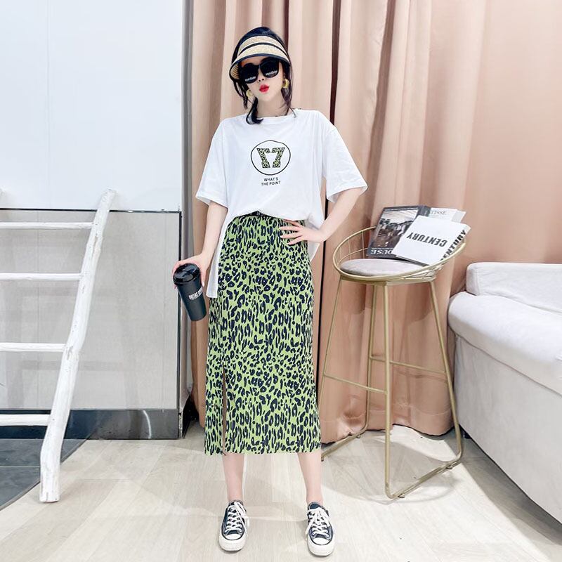 Tシャツ レディースルーズ薄手スカート サマートップス 大きめサイズ 夏物 ミックスインファッション25797970162