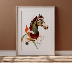 Horse Poster A4 / 馬 ポスター