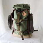【Deadstock Item】バックパック / Convertible 2WAY Backpack/ グラスグリーン×ベージュキャンバス・ボトム
