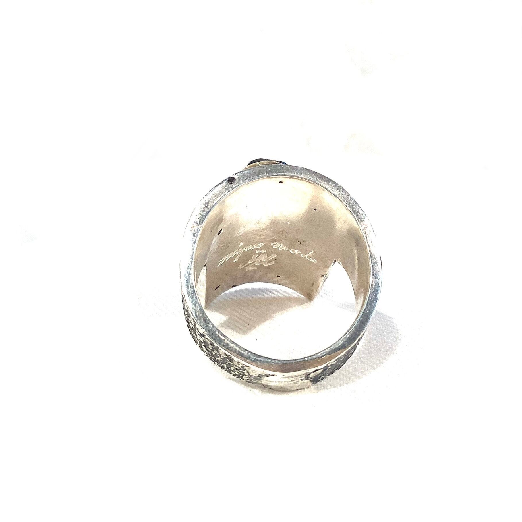 ランダーブルーターコイズリング ゴールドベゼル 18KGoldBezel
