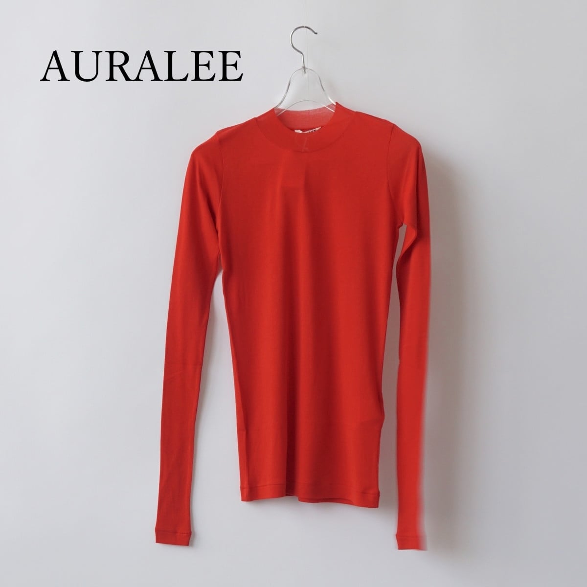 25AW オーラリーAURALEE Gauge Sheer タンクトップ 赤 AURALEE