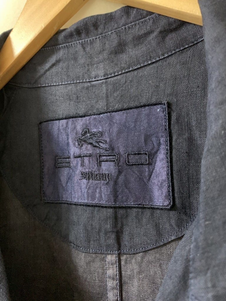 Design Linen Double Breasted Summer Coat "ETRO"