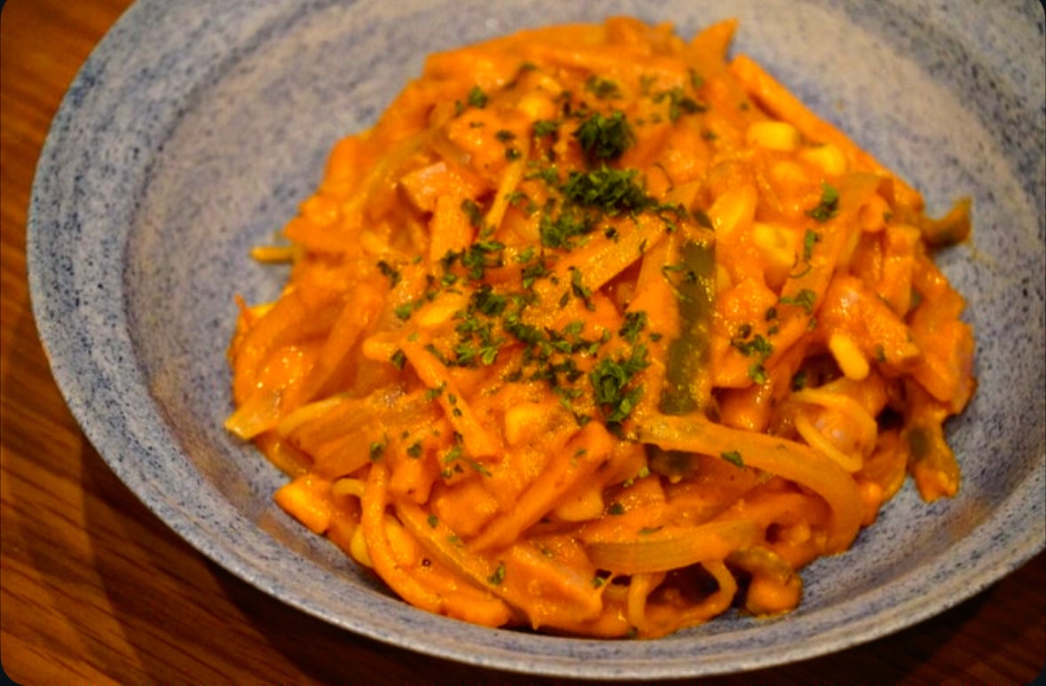 【レシピ無料開放中】野菜に気づかないほど爆食いするナポリタンの作り方