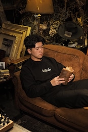 box sweatshirt - blk