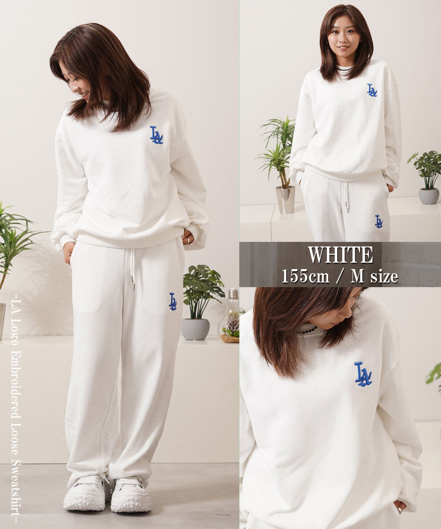 新品 NORTH FACE ルーズフィット スウェット L刺繍ロゴ MK594A ◇LA ロゴ刺繍 ルーズスウェット◇ yo-22009 | 1111clothing / ワン