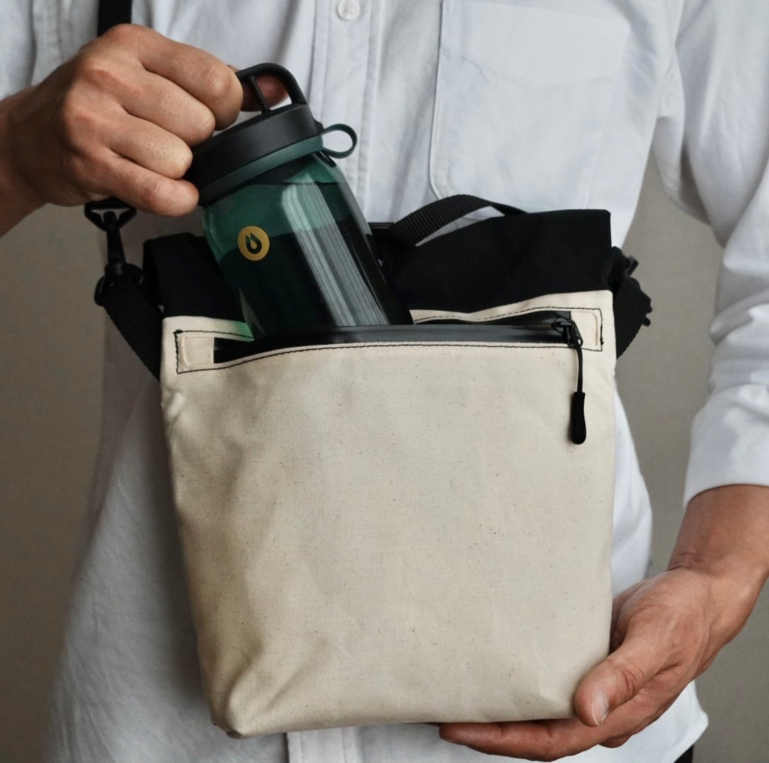 NOBISHIRO サコッシュ / Brown (帆布/チェストバッグ/登山) | 山の帆布工房