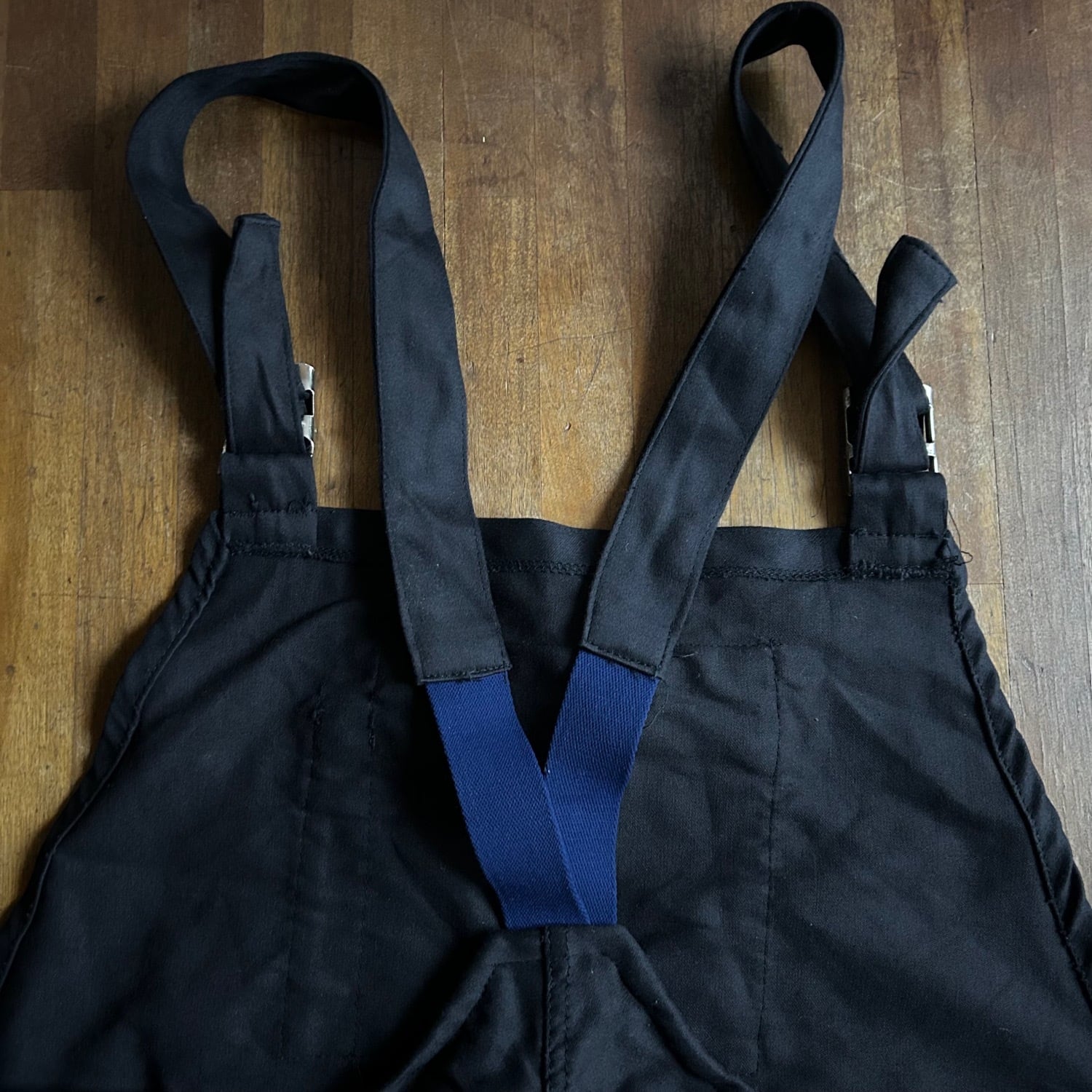 フランス ブラックモールスキン オーバーオール(DEAD STOCK) 80's