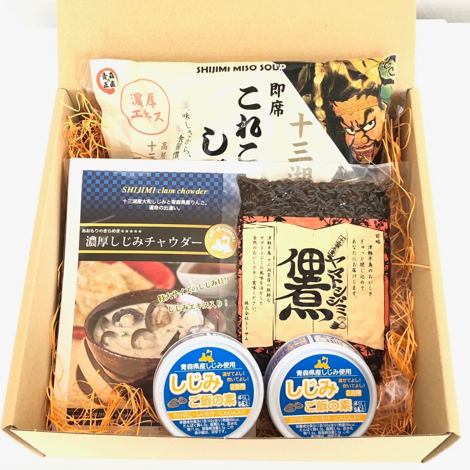 (即席これこそしじみ汁【袋バージョン】)　しじみ処【極み屋】　送料無料！今だけプレゼント付き！！　4種類　2合用×2)】　チャウダー/　しじみご飯の素　【詰め合わせ　佃煮/　セット(即席しじみ汁/　A　しじみ処【極み屋】