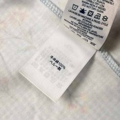 LANDS' END ランズエンド 花柄&チェック柄 半袖 ポロシャツ サイズ XL /レディース/水色系