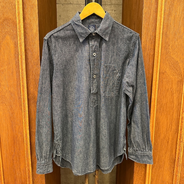 POST O'ALLS DENIM PULLOVER SHIRT M
