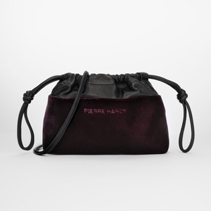 PIERRE HARDY　TWIN MINI POUCH　BLACK PLUM