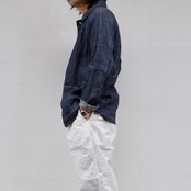 SAGE DE CRET  Coverall Jacket  "Linen Denim"