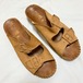 Vintage Leather Heeled Sandals Made In Italy